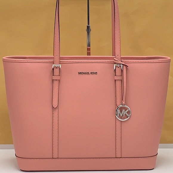 MICHAEL KORS
(NWT
Jet Set Travel Large Saffiano Leather Tote
Bag PRIMROSE COLOR - Picture 5 of 15